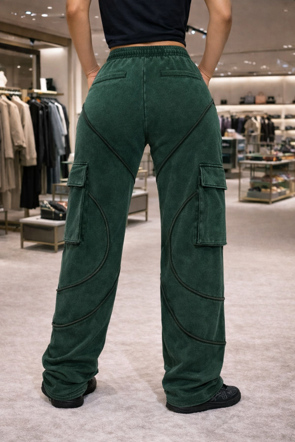 Sweat Me Cargo Joggers Green