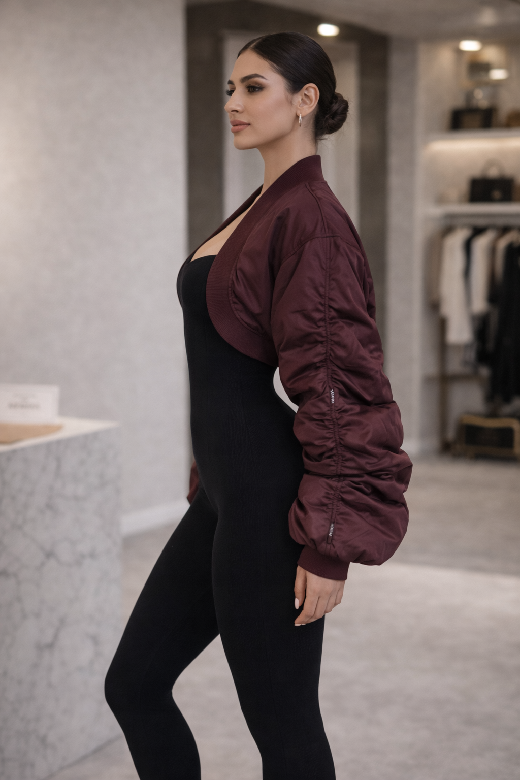 Raspberry Pop Bolero Top