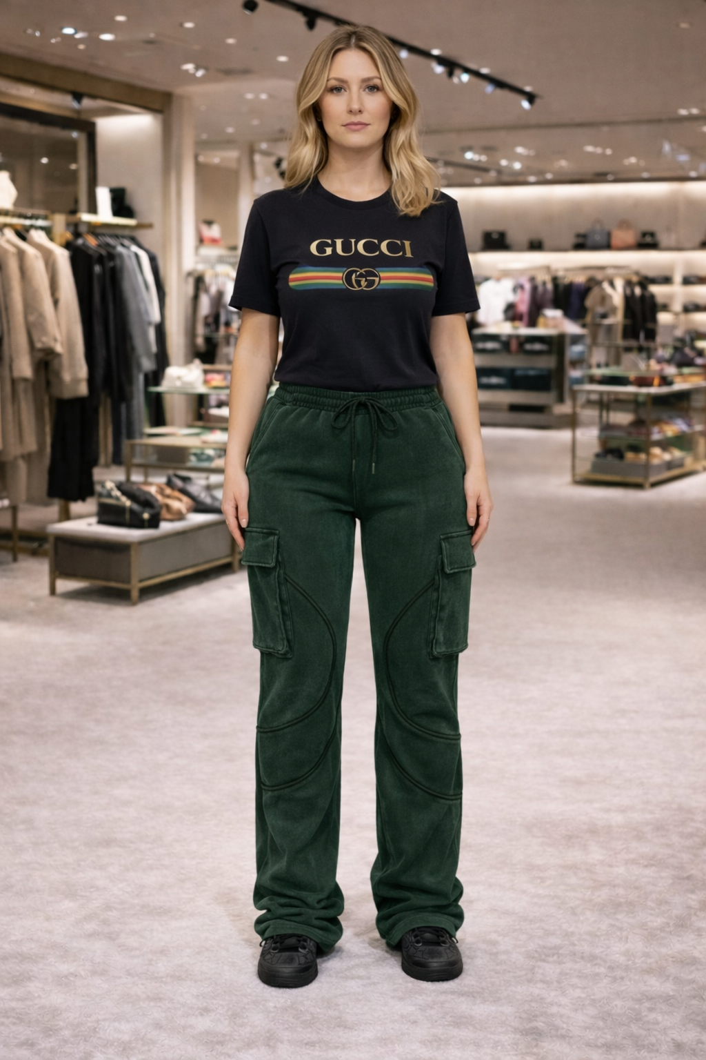 Sweat Me Cargo Joggers Green