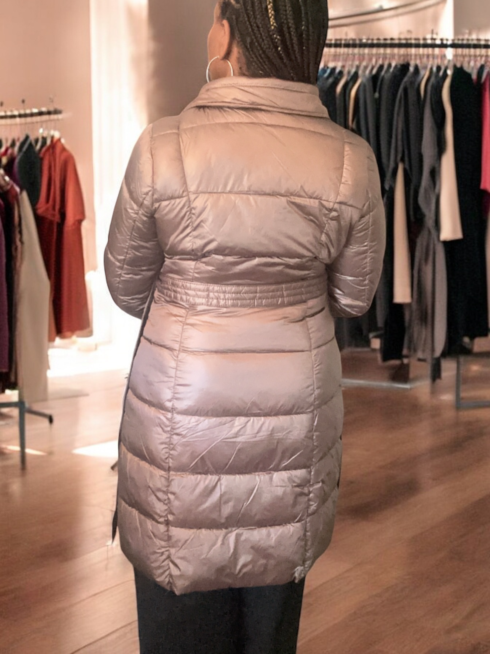 Bubble Trouble Coat Brown