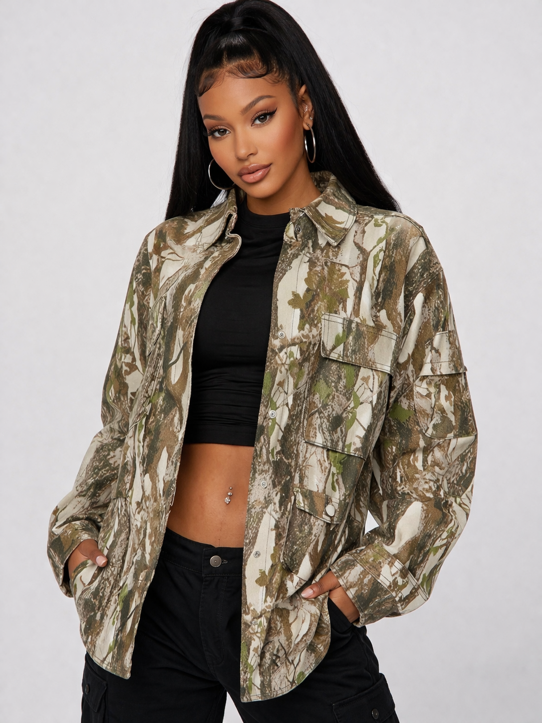 Camouflage Shacket