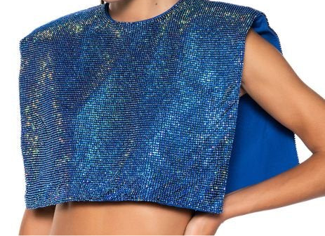 Over your Shoulders Sequin Top