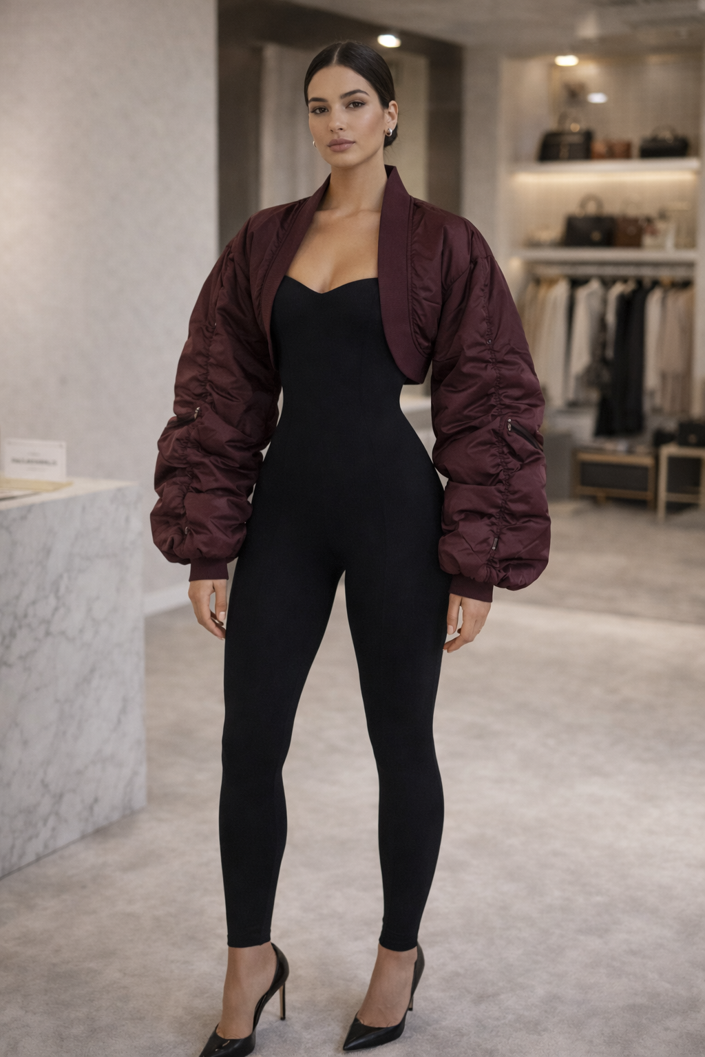 Raspberry Pop Bolero Top