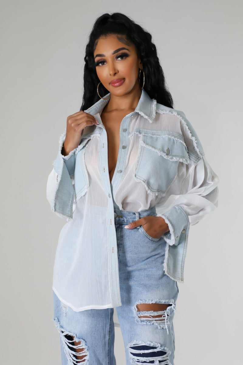 Lite with a touch of Jean Shirt