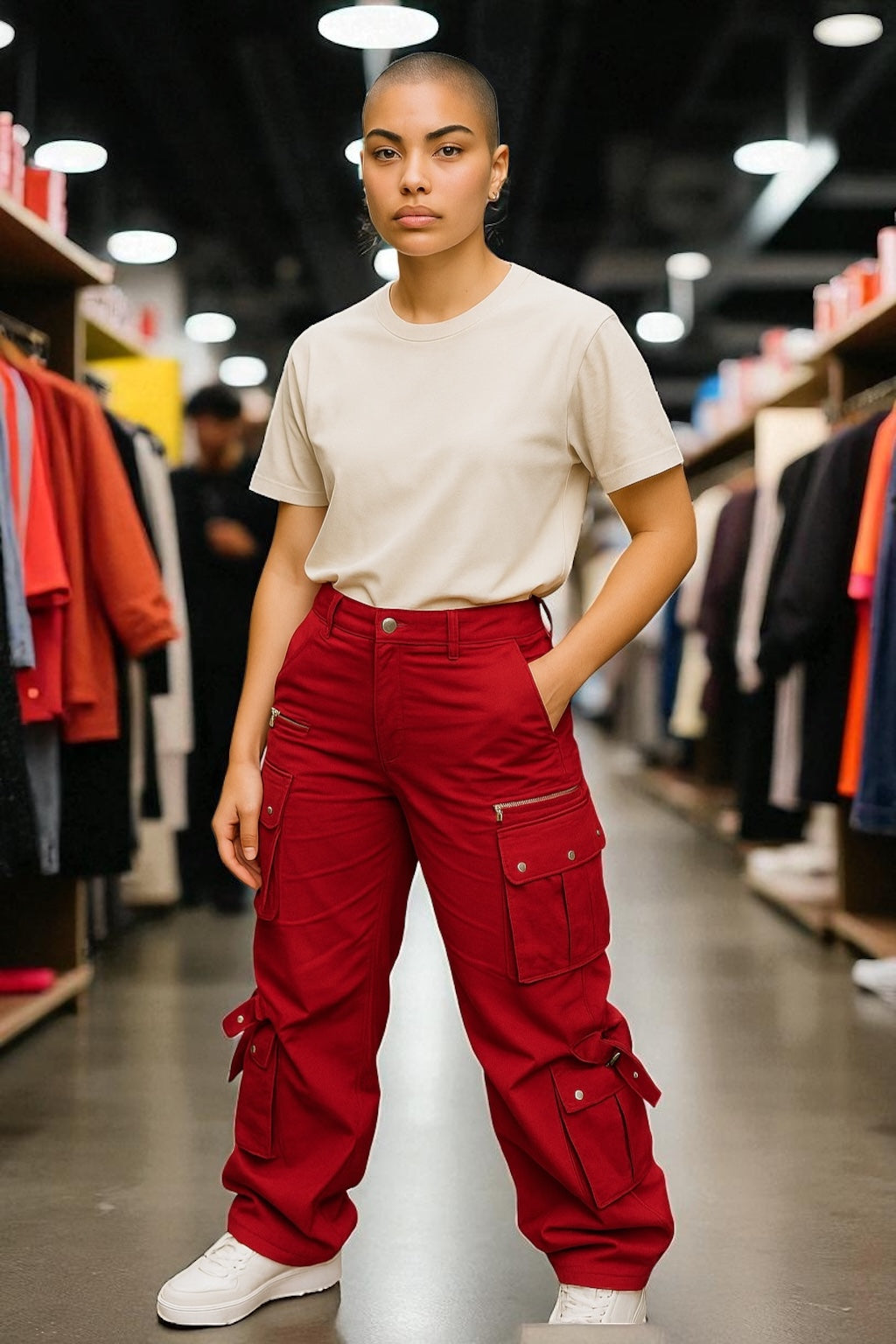 Risky Cargo Pants Red