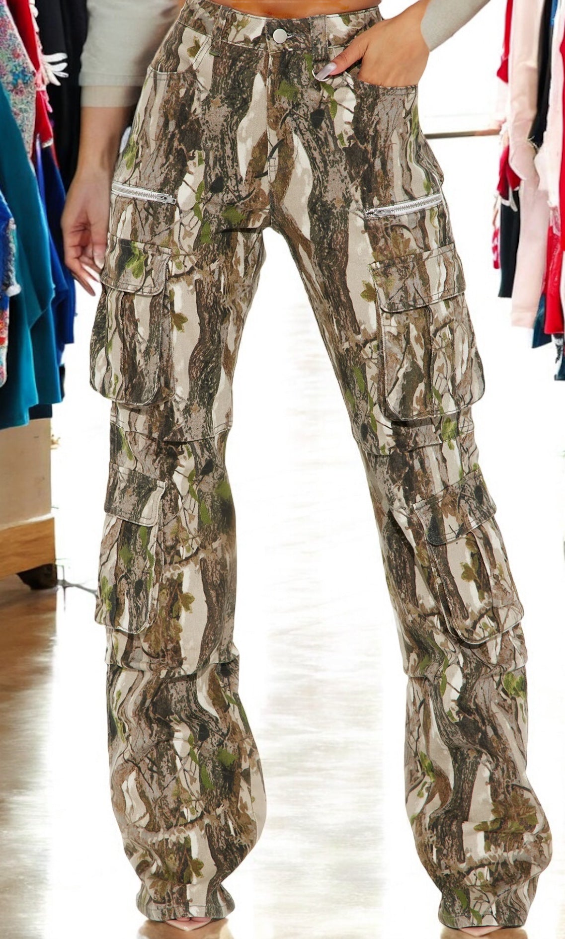 Camo Delight Cargo Jeans