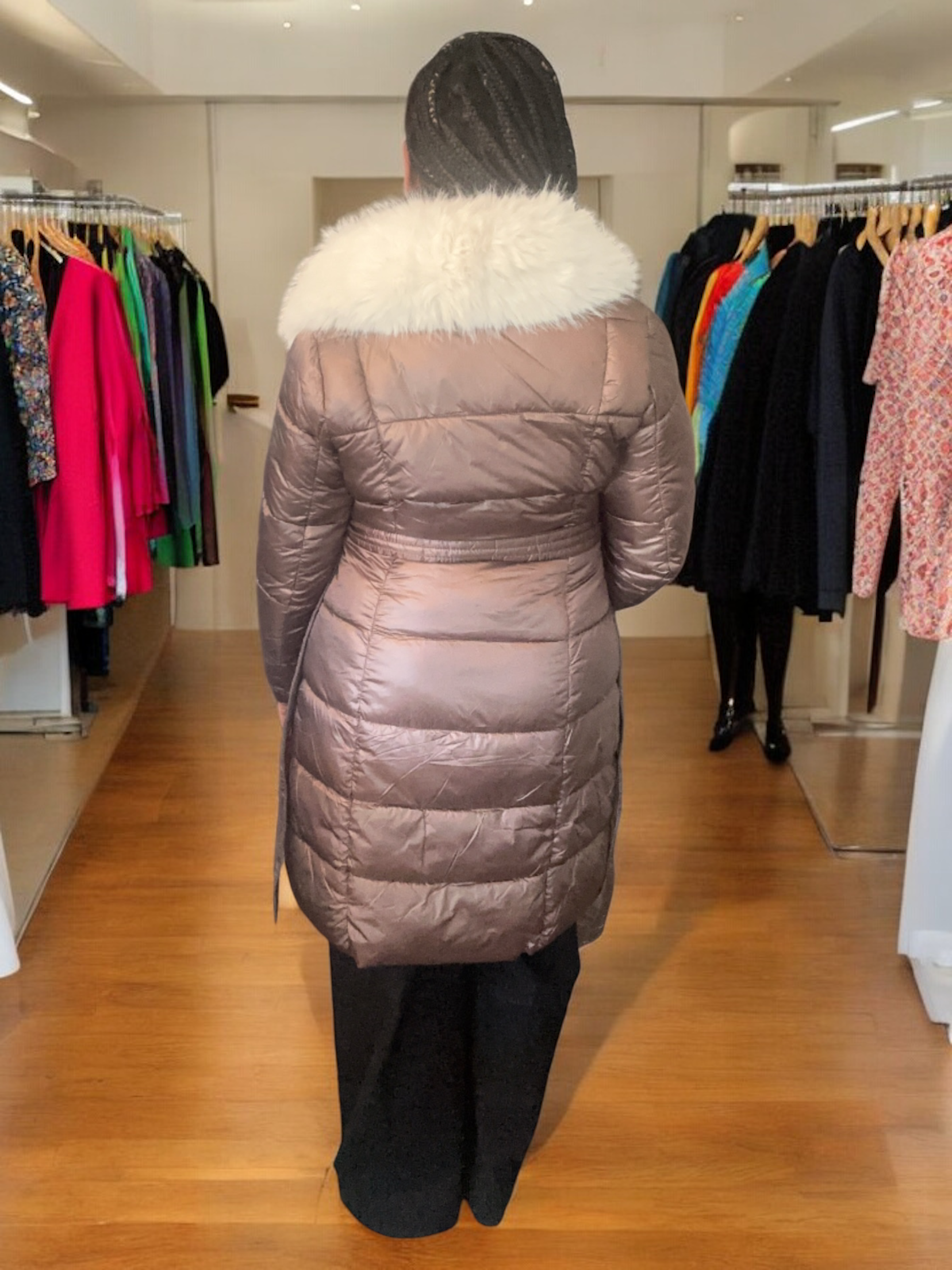 Bubble Trouble Coat Brown