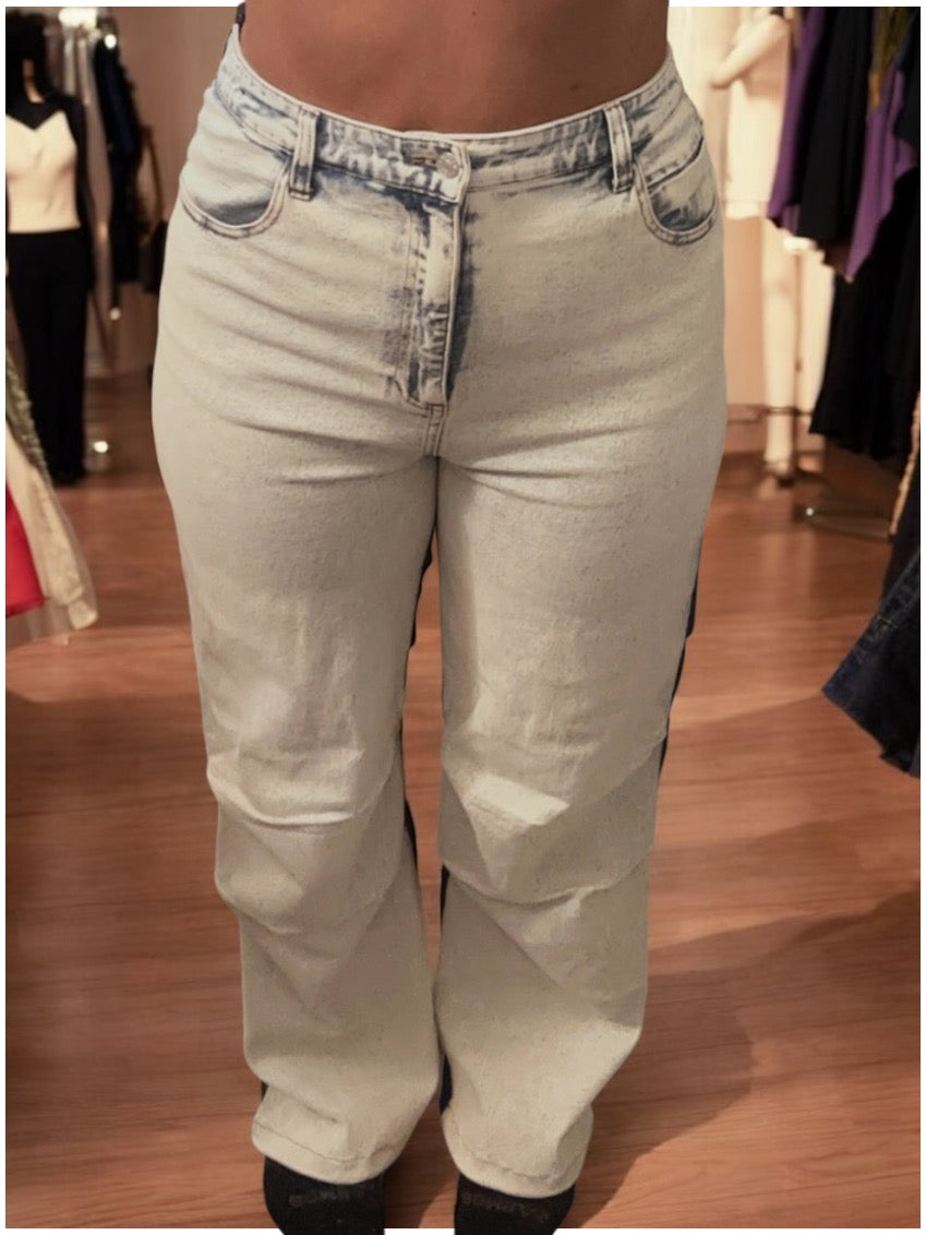 Light Front and Dark Back Jeans