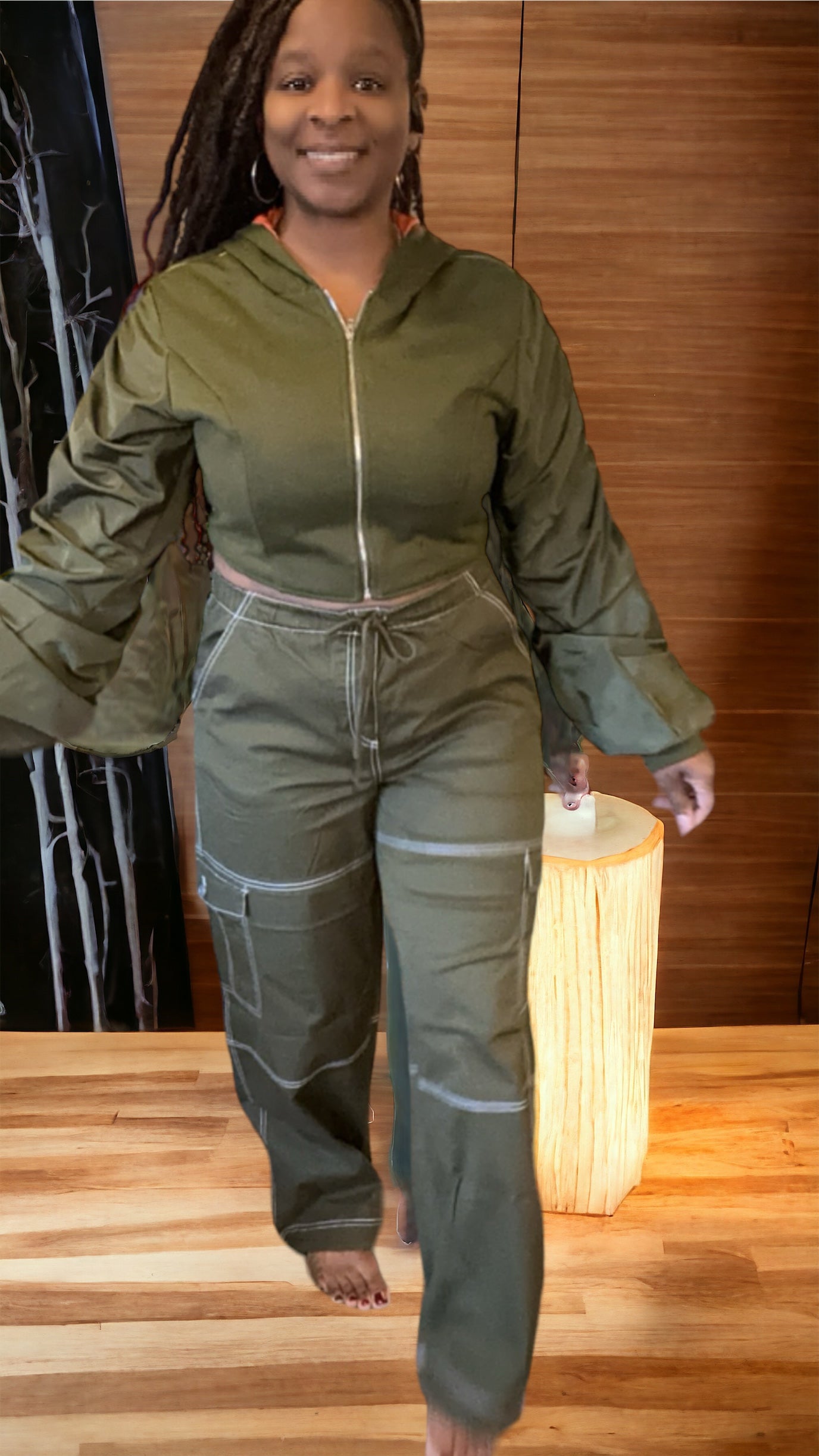 Green Parachute Cargo Pants