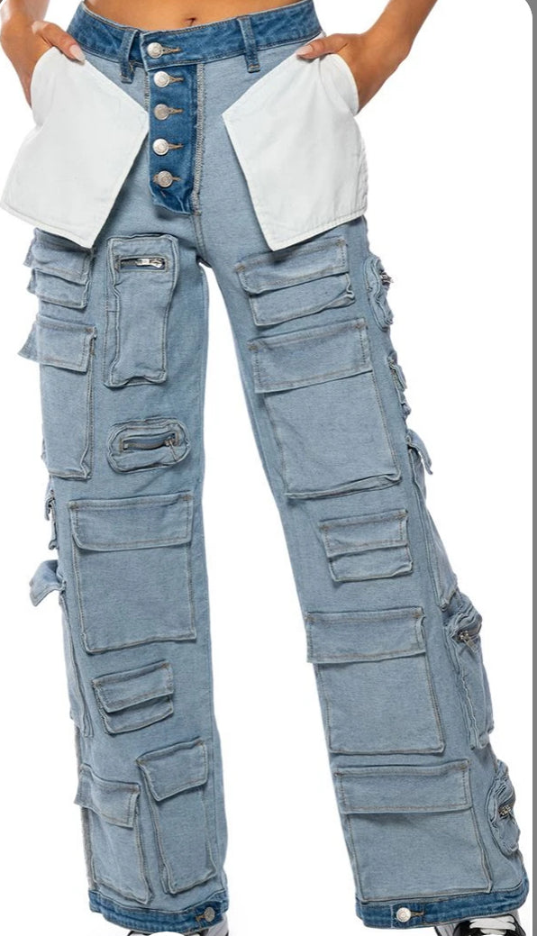 Inside Out Cargo Jeans