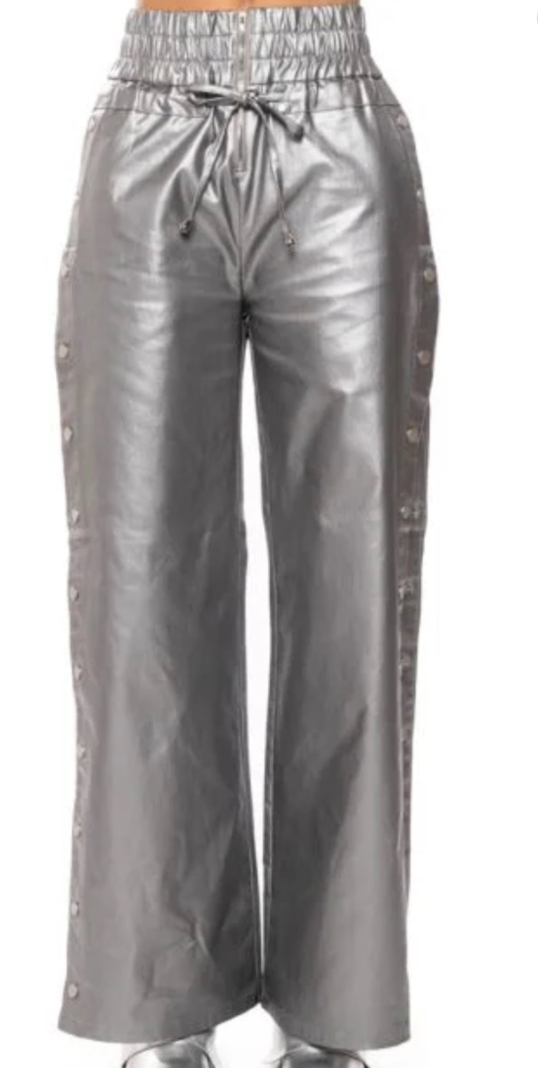 Silver Snap Sides Pants